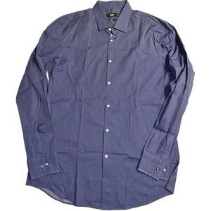 Hugo Boss Men's XL Slim Fit Geometric Print‎ Dress Shirt 42 16 1/2